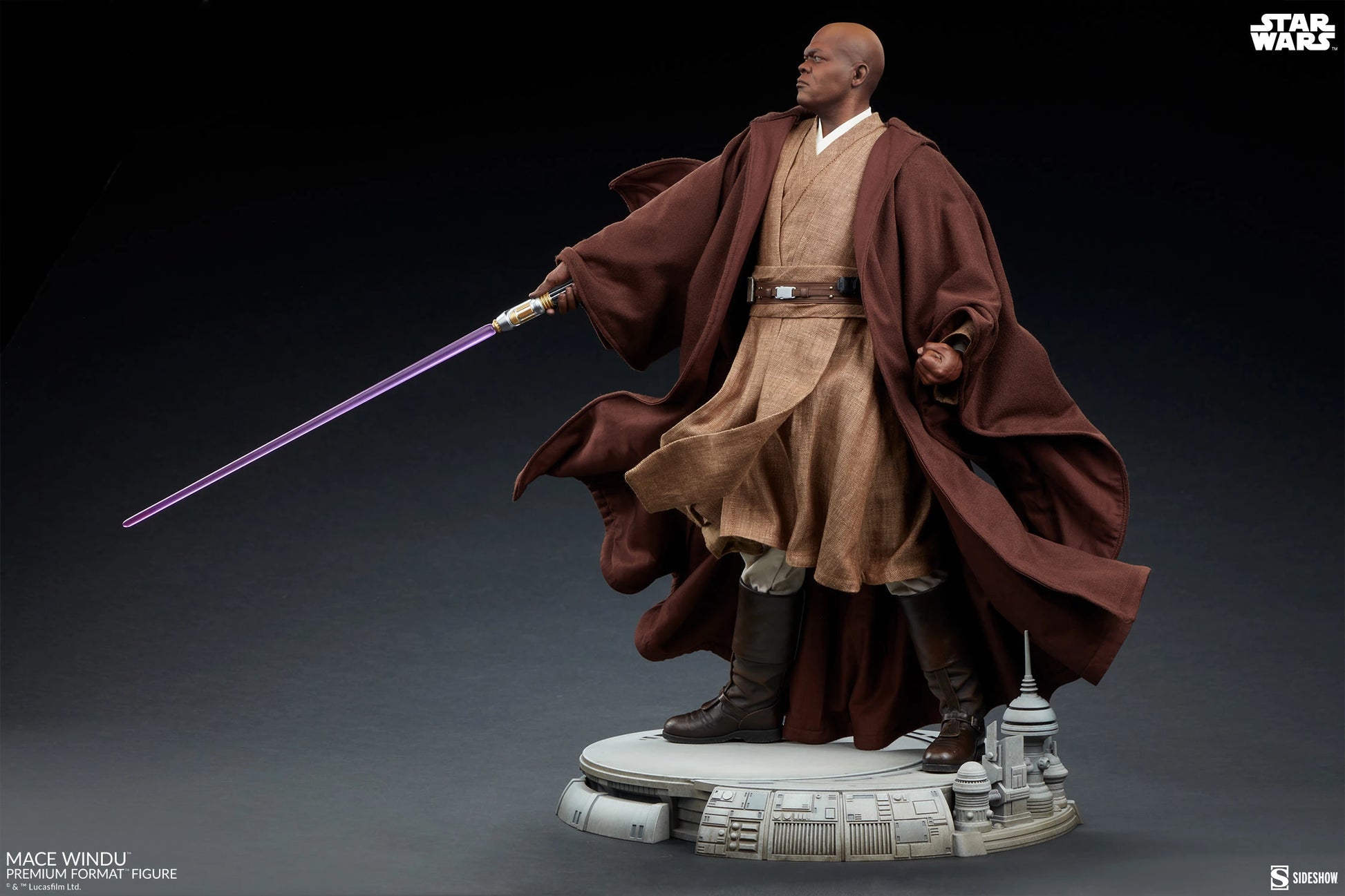 SIDESHOW MACE WINDU PREMIUM FORMAT 1/4 SCALE STATUE (PRE-ORDER) - Anotoys Collectibles
