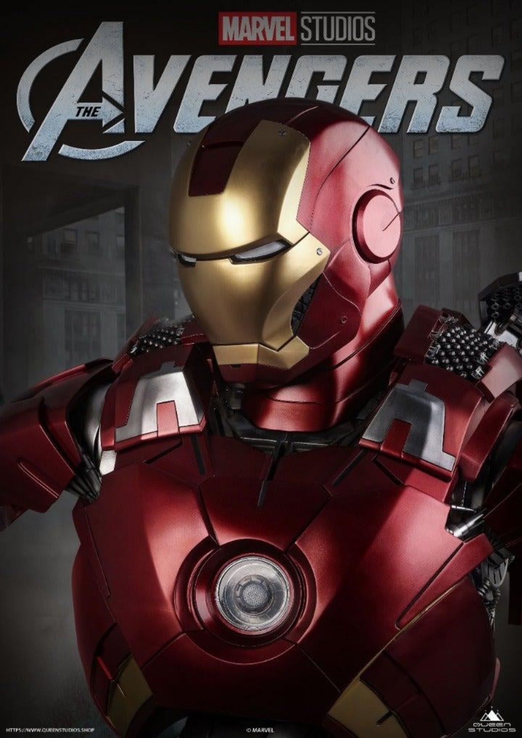 QUEEN STUDIOS IRON MAN MARK 7 - MARK VII 1/1 BUST