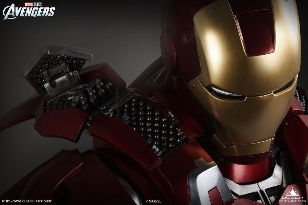 QUEEN STUDIOS IRON MAN MARK 7 - MARK VII 1/1 BUST