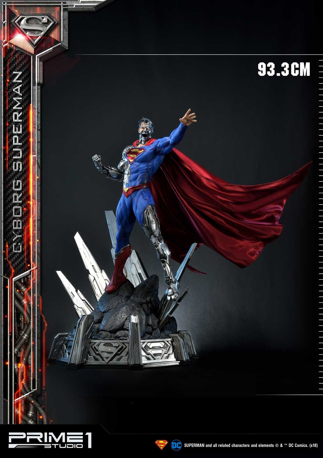 PRIME 1 STUDIO DC SUPERMAN (COMICS) CYBORG SUPERMAN REGULAR VERSION 1/3 MMDC-32 - Anotoys Collectibles