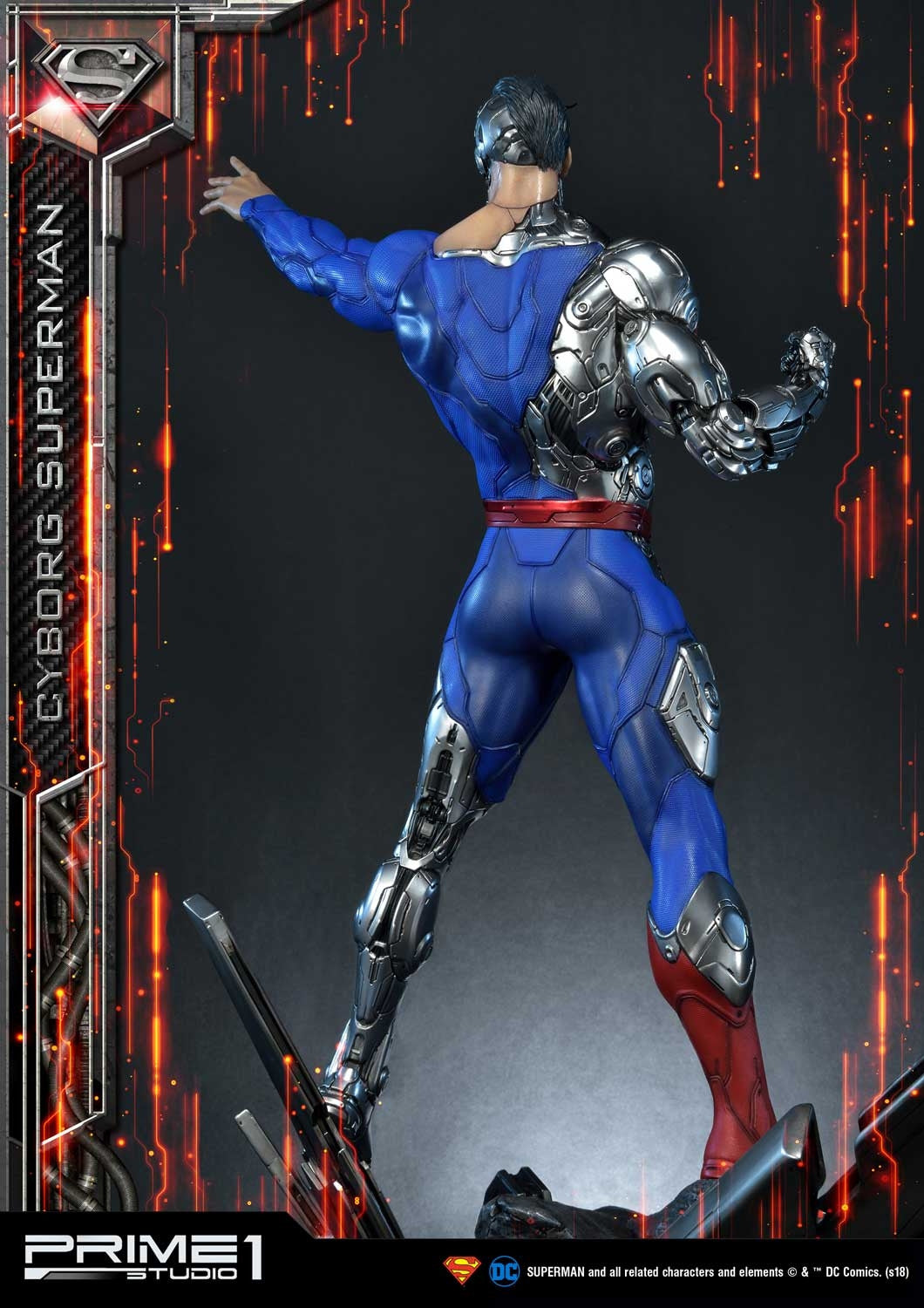 PRIME 1 STUDIO DC SUPERMAN (COMICS) CYBORG SUPERMAN REGULAR VERSION 1/3 MMDC-32 - Anotoys Collectibles
