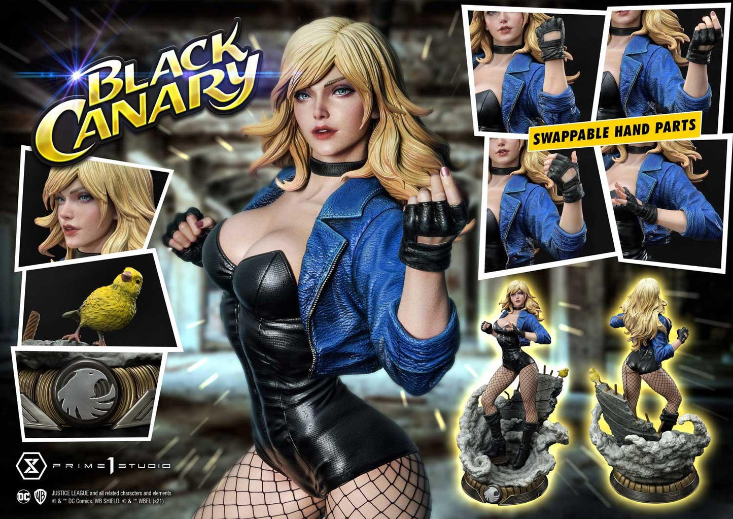 PRIME 1 STUDIOS DC COMIC BLACK CANARY REGULAR VERSION 1/3 SCALE - MMDC-49 - Anotoys Collectibles