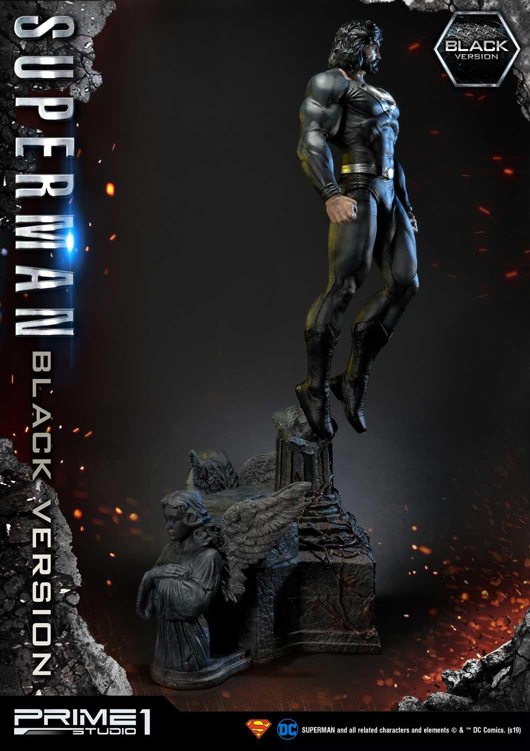 PRIME 1 STUDIO DC SUPERMAN BLACK VERSION - MMDCBH-02BL - Anotoys Collectibles