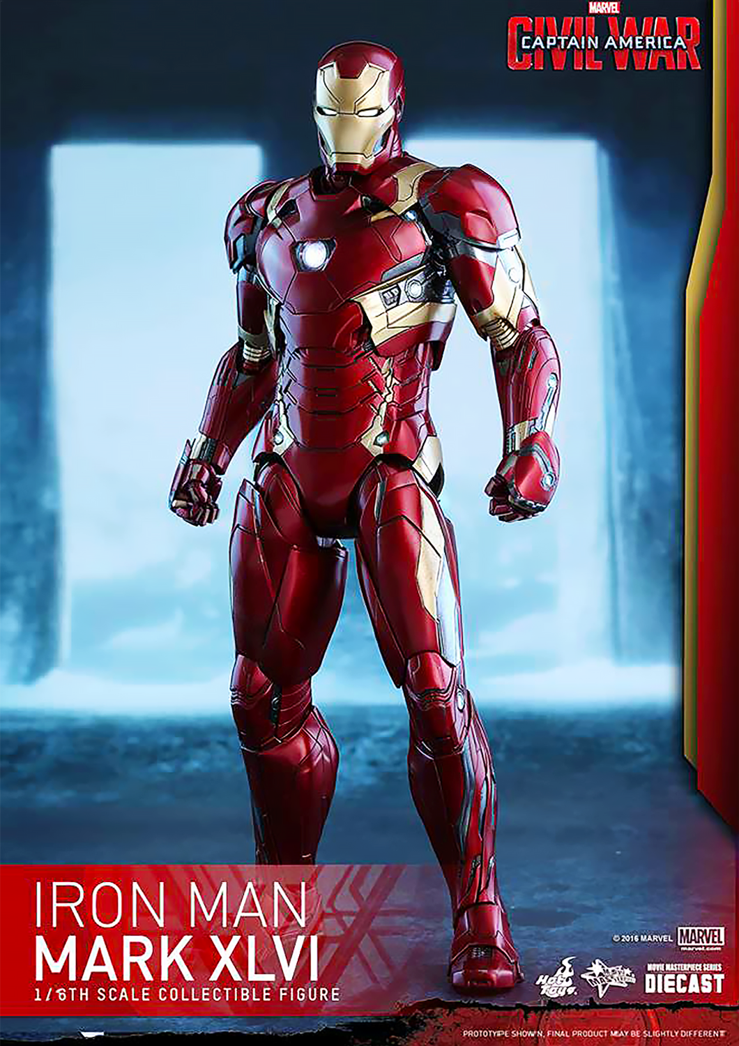 HOT TOYS MARVEL CAPTAIN AMERICA CIVIL WAR: IRON MAN MARK XLVI - MMS353D16 - Anotoys Collectibles