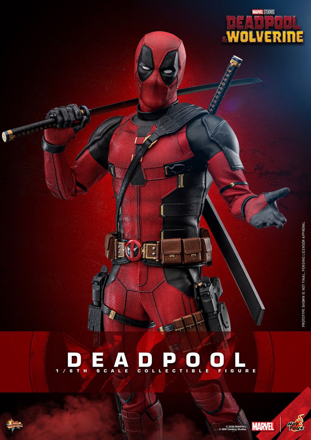 HOT TOYS MARVEL’S DEADPOOL & WOLVERINE - 1/6TH SCALE DEADPOOL COLLECTIBLE FIGURE - MMS746 (PRE-ORDER)