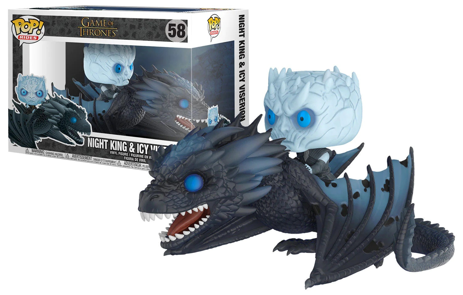FUNKO POP THE NIGHT KING & ICY VISERION GAME OF THRONES VINYL FIGURE #58 - Anotoys Collectibles