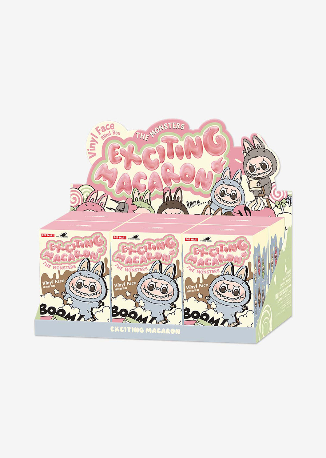 POP MART THE MONSTERS - EXCITING MACARON VINYL FACE BLIND BOX(WHOLE SET)