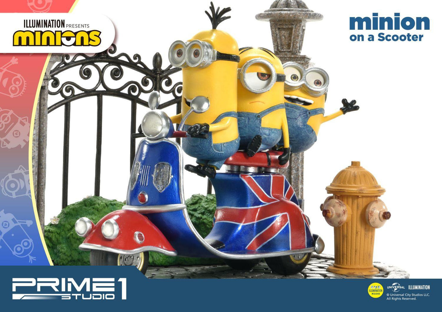 PRIME 1 STUDIO MINIONS ON A SCOOTER PCFMINI-04 - Anotoys Collectibles