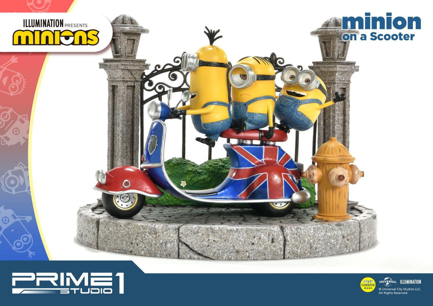 PRIME 1 STUDIO MINIONS ON A SCOOTER PCFMINI-04 - Anotoys Collectibles