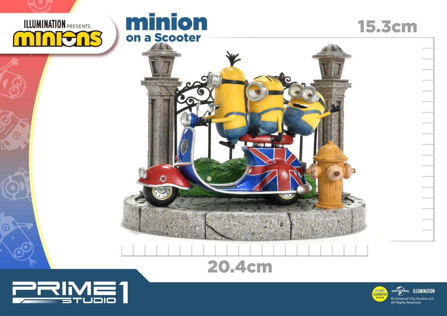 PRIME 1 STUDIO MINIONS ON A SCOOTER PCFMINI-04 - Anotoys Collectibles