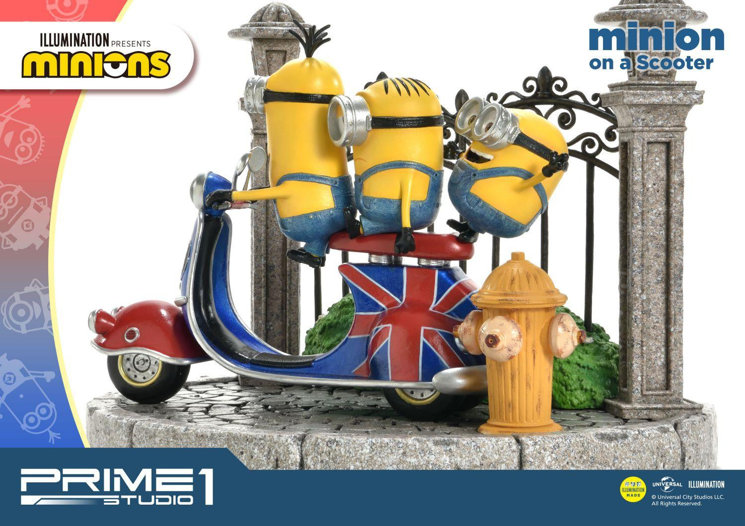 PRIME 1 STUDIO MINIONS ON A SCOOTER PCFMINI-04 - Anotoys Collectibles