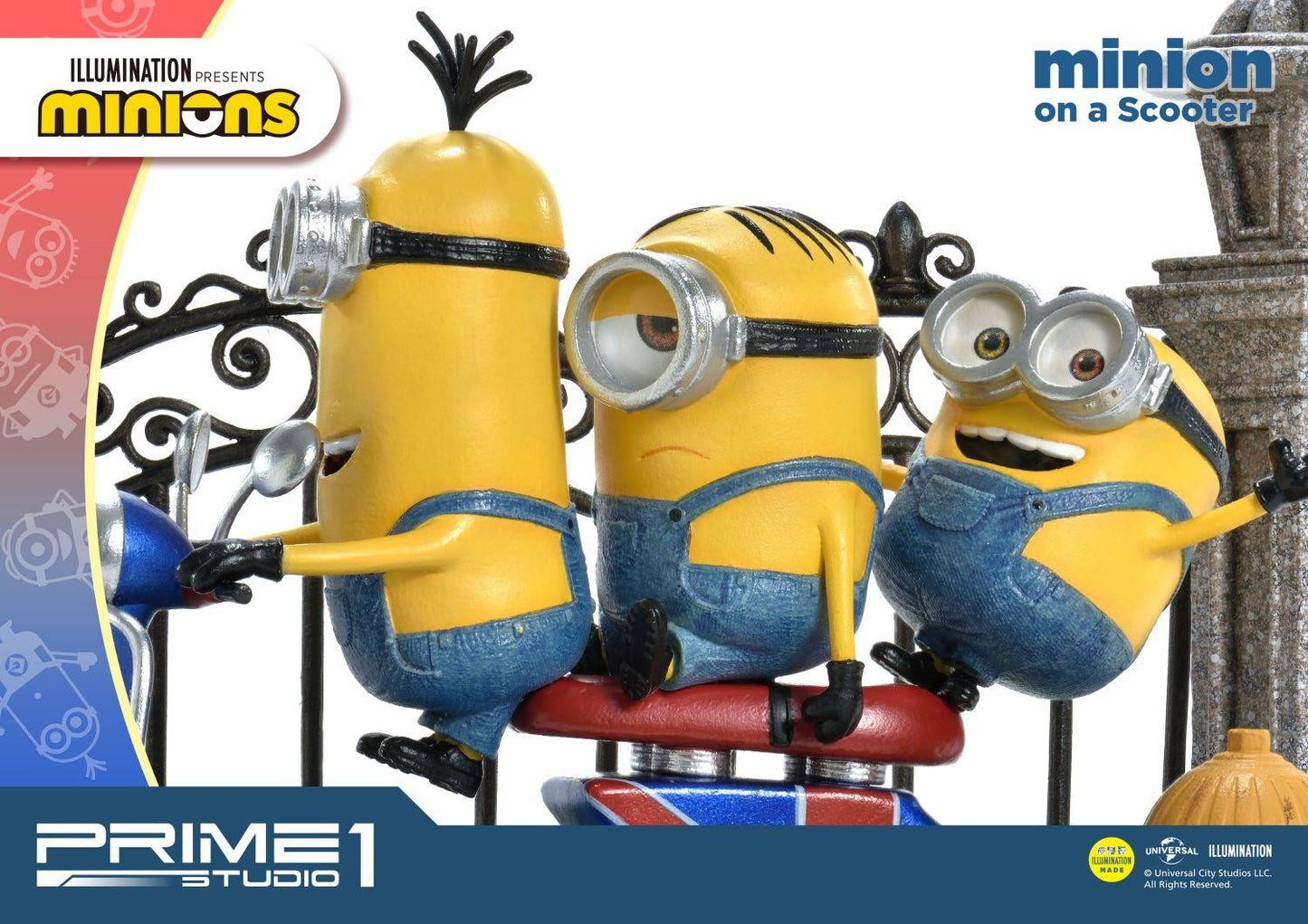 PRIME 1 STUDIO MINIONS ON A SCOOTER PCFMINI-04 - Anotoys Collectibles
