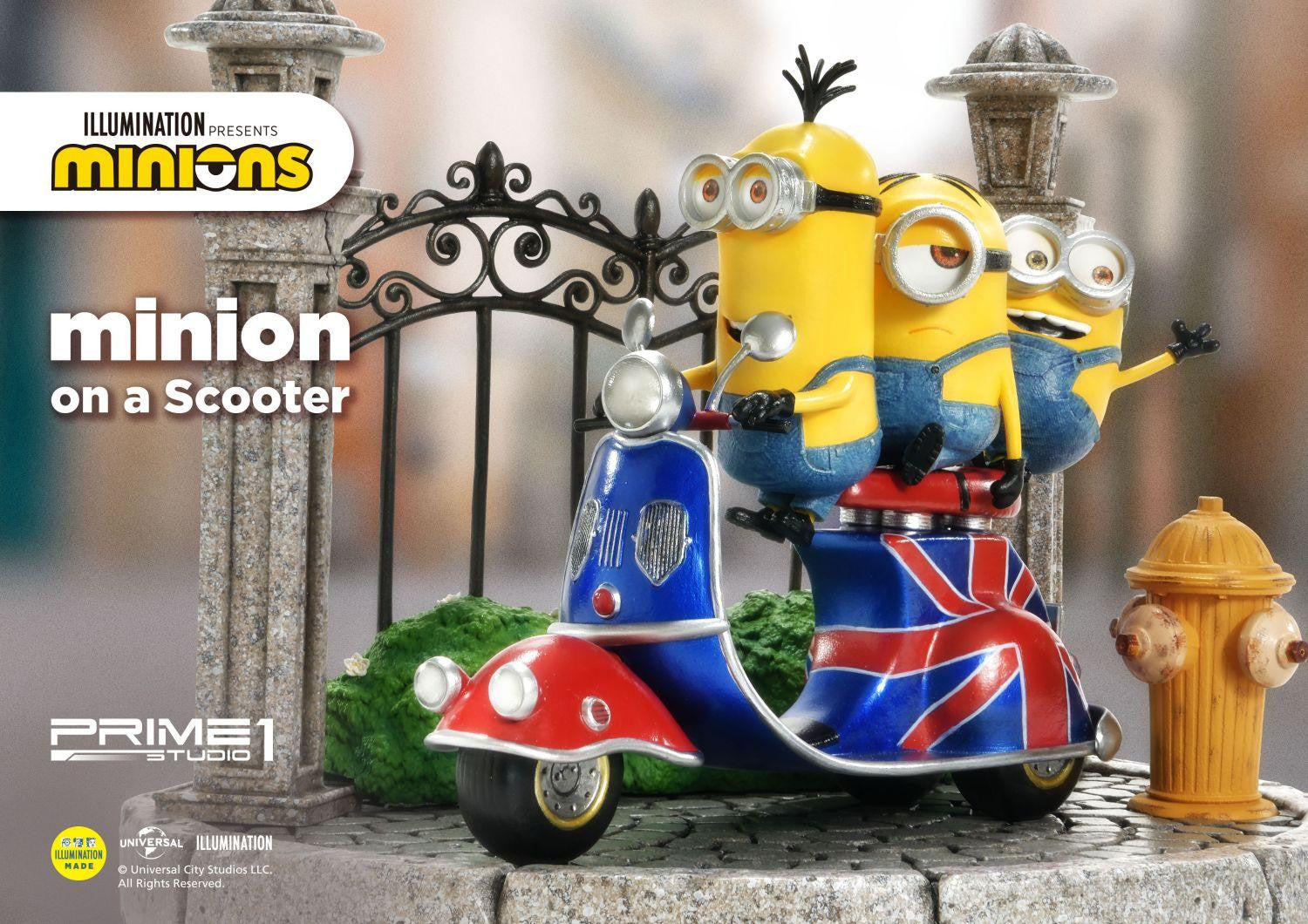 PRIME 1 STUDIO MINIONS ON A SCOOTER PCFMINI-04 - Anotoys Collectibles