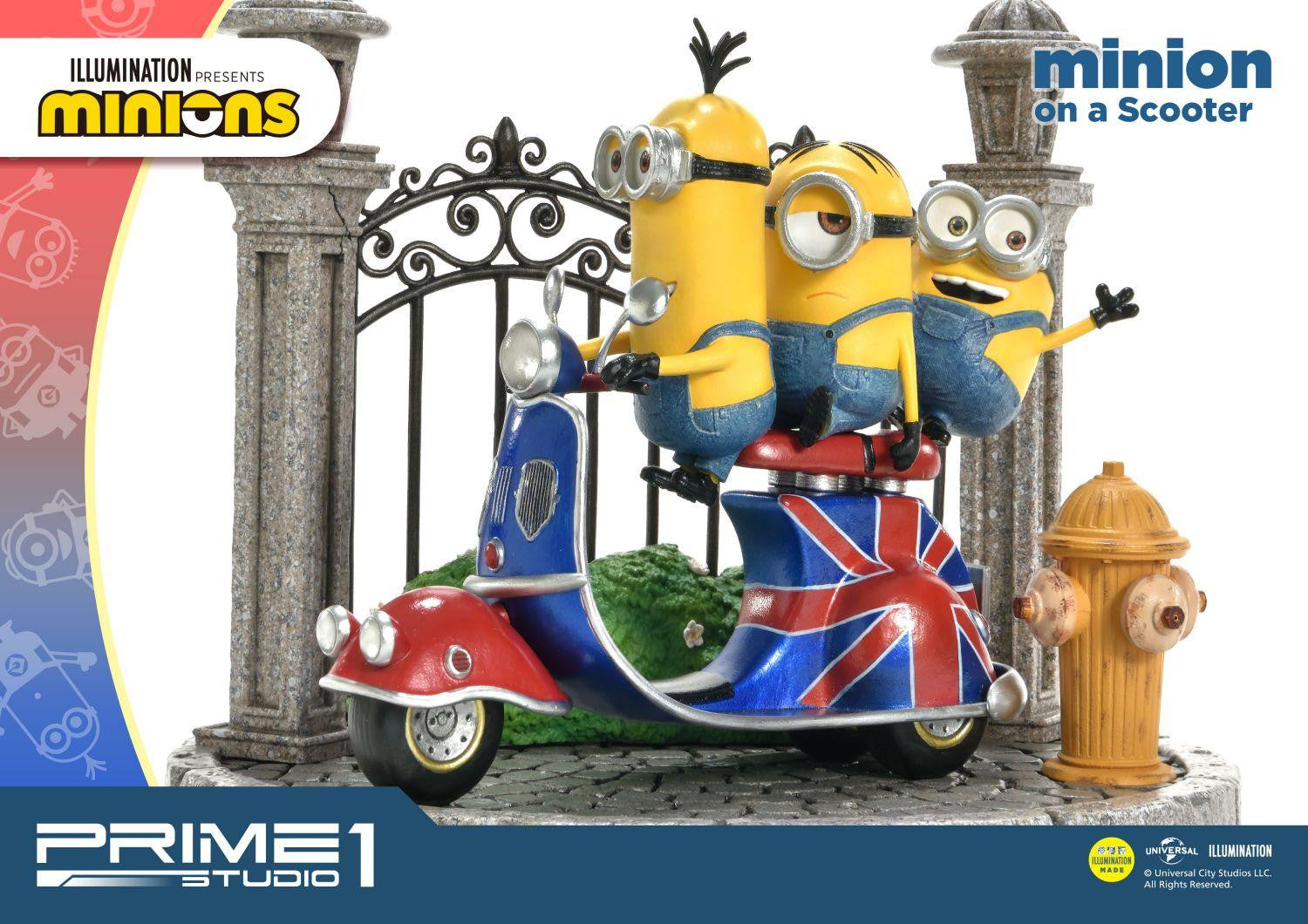 PRIME 1 STUDIO MINIONS ON A SCOOTER PCFMINI-04 - Anotoys Collectibles