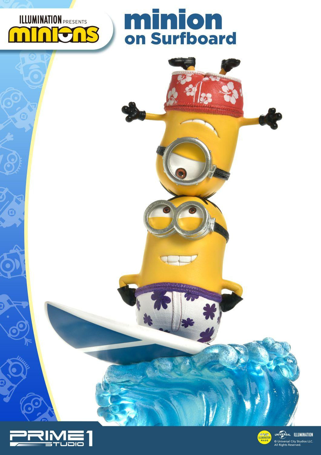 PRIME 1 STUDIO MINIONS ON SURFBOARD PCFMINI-06 - Anotoys Collectibles