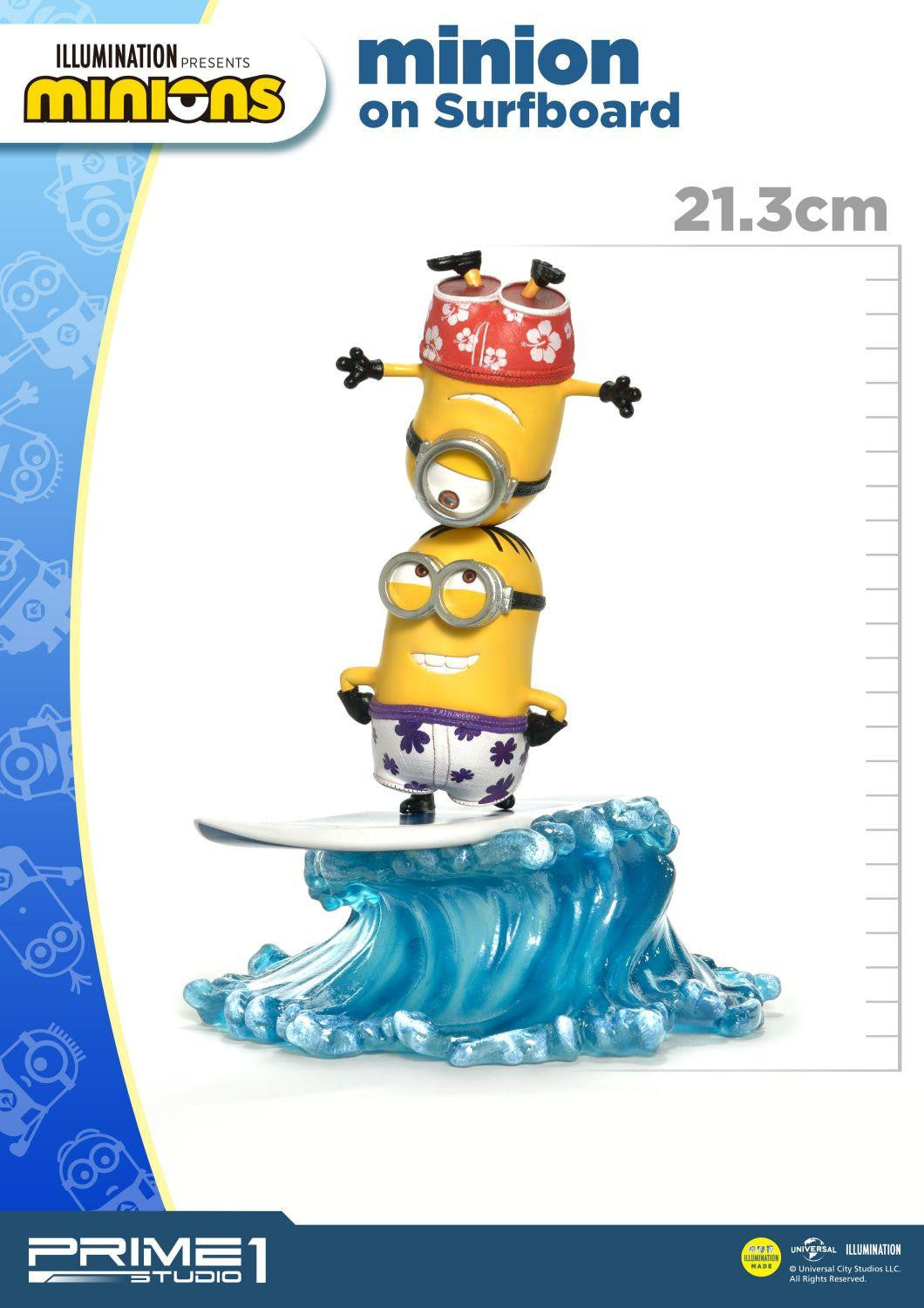 PRIME 1 STUDIO MINIONS ON SURFBOARD PCFMINI-06 - Anotoys Collectibles