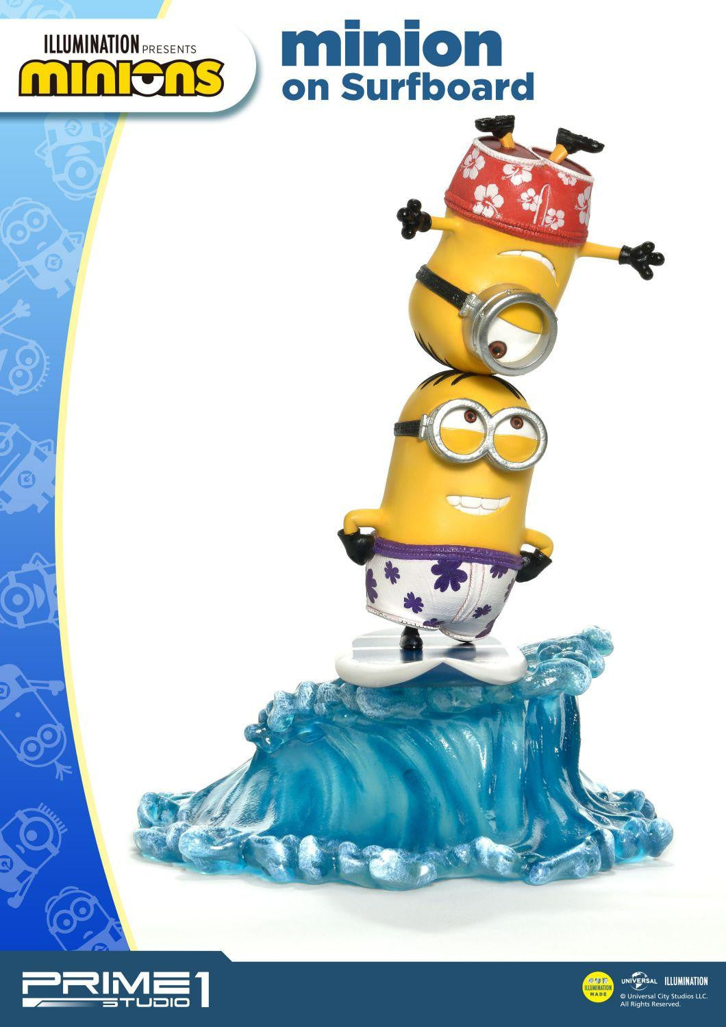 PRIME 1 STUDIO MINIONS ON SURFBOARD PCFMINI-06 - Anotoys Collectibles