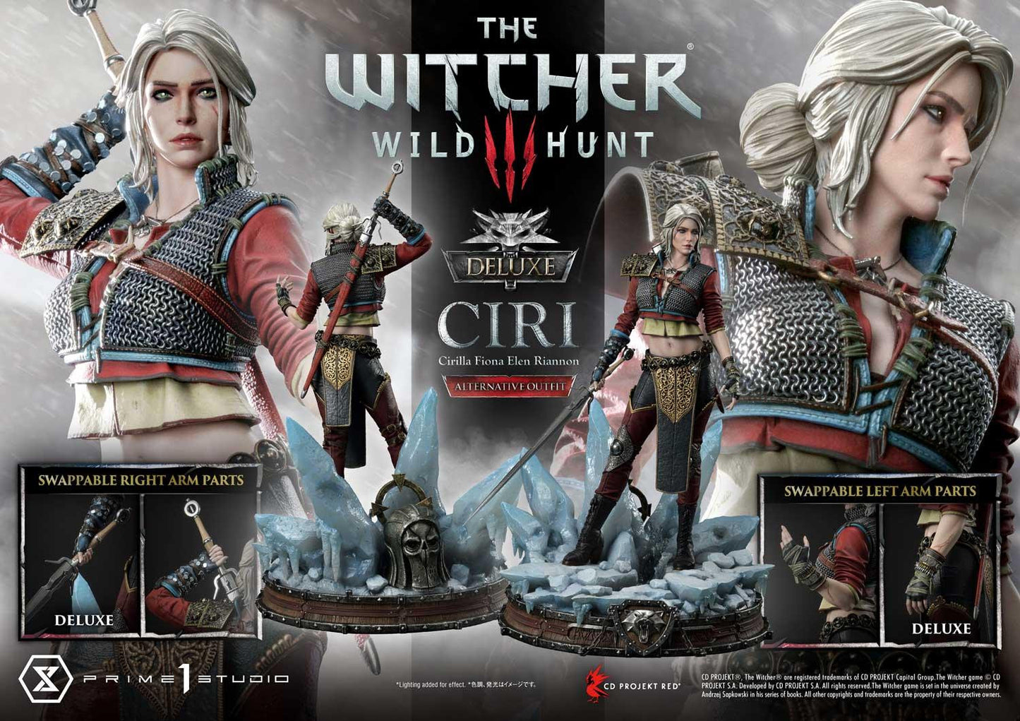 PRIME 1 STUDIO THE WITCHER 3: WILD HUNT CIRILLA FIONA ELEN RIANNON 1/4 (DELUXE  VERSION) - Anotoys Collectibles