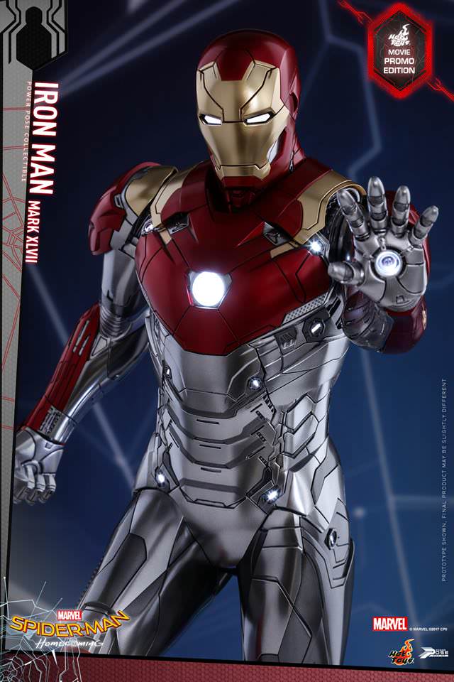 Spider-Man: Homecoming - Iron Man Mark XLVII Power Pose Collectible by Hot  Toys - The Toyark - News