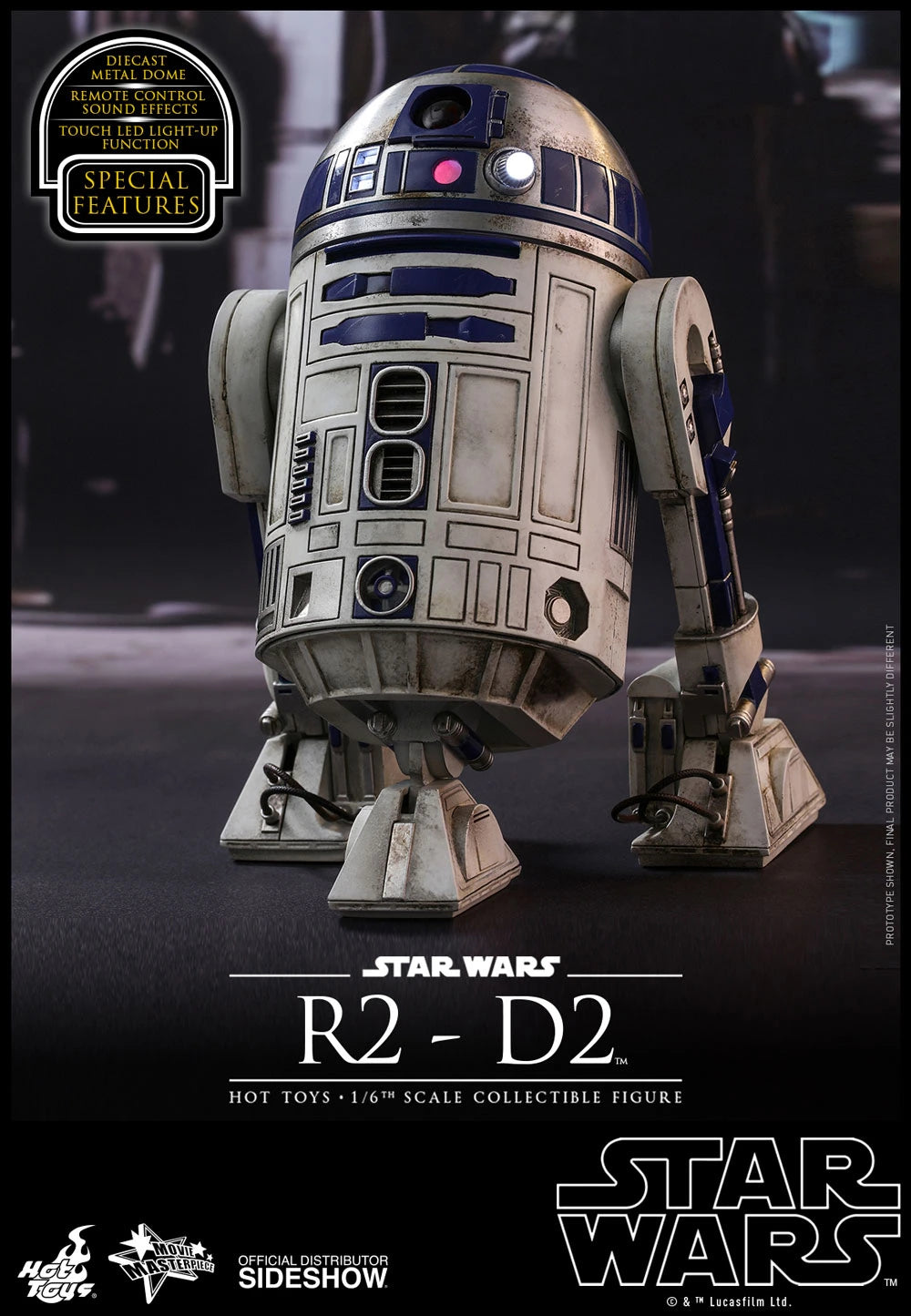 HOT TOYS STAR WARS: THE FORCE AWAKENS - R2-D2 1/6 MMS408 - Anotoys Collectibles