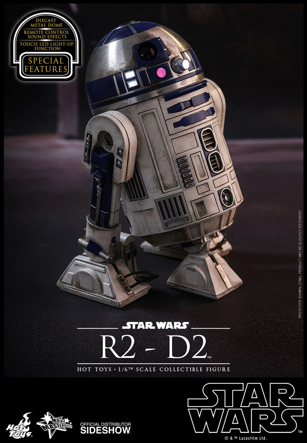 HOT TOYS STAR WARS: THE FORCE AWAKENS - R2-D2 1/6 MMS408 - Anotoys Collectibles