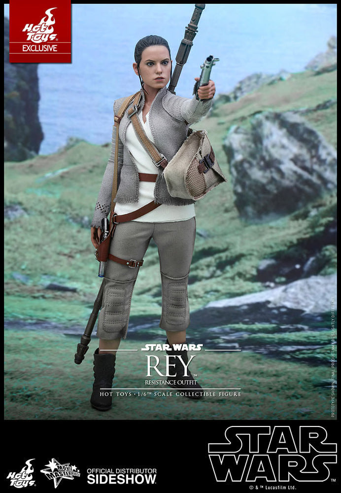 HOT TOYS STAR WARS EPISODE VII THE FORCE AWAKENS REY SOLO IN RESISTANT OUTFIT 1/6 MMS377 - Anotoys Collectibles