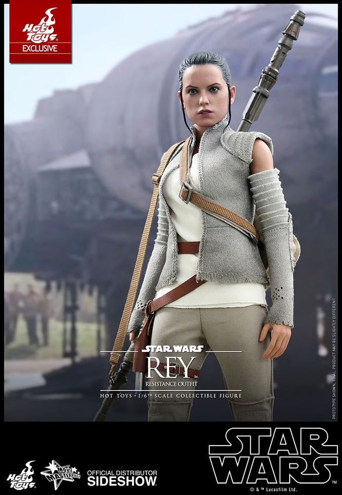 HOT TOYS STAR WARS EPISODE VII THE FORCE AWAKENS REY SOLO IN RESISTANT OUTFIT 1/6 MMS377 - Anotoys Collectibles