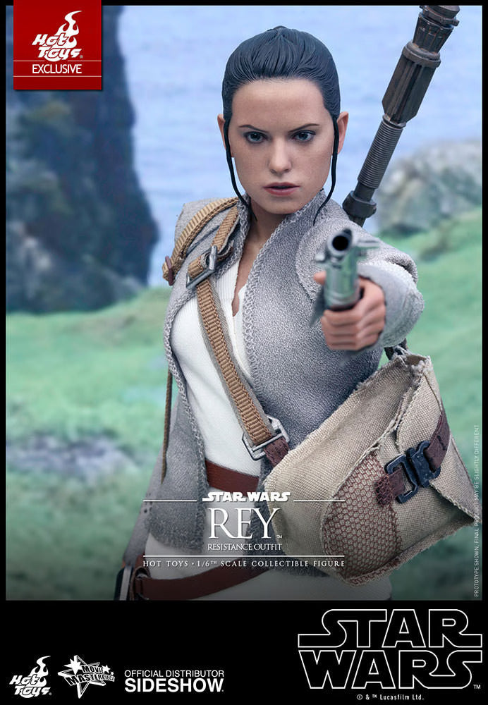 HOT TOYS STAR WARS EPISODE VII THE FORCE AWAKENS REY SOLO IN RESISTANT OUTFIT 1/6 MMS377 - Anotoys Collectibles
