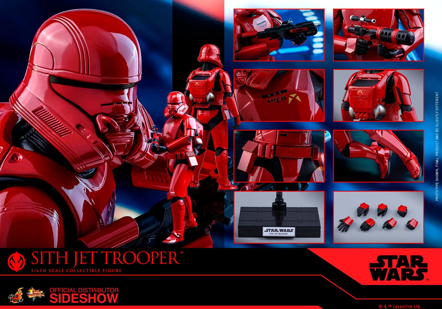 HOT TOYS STAR WARS: THE RISE OF SKYWALKER JET TROOPER 1/6 MMS562 - Anotoys Collectibles