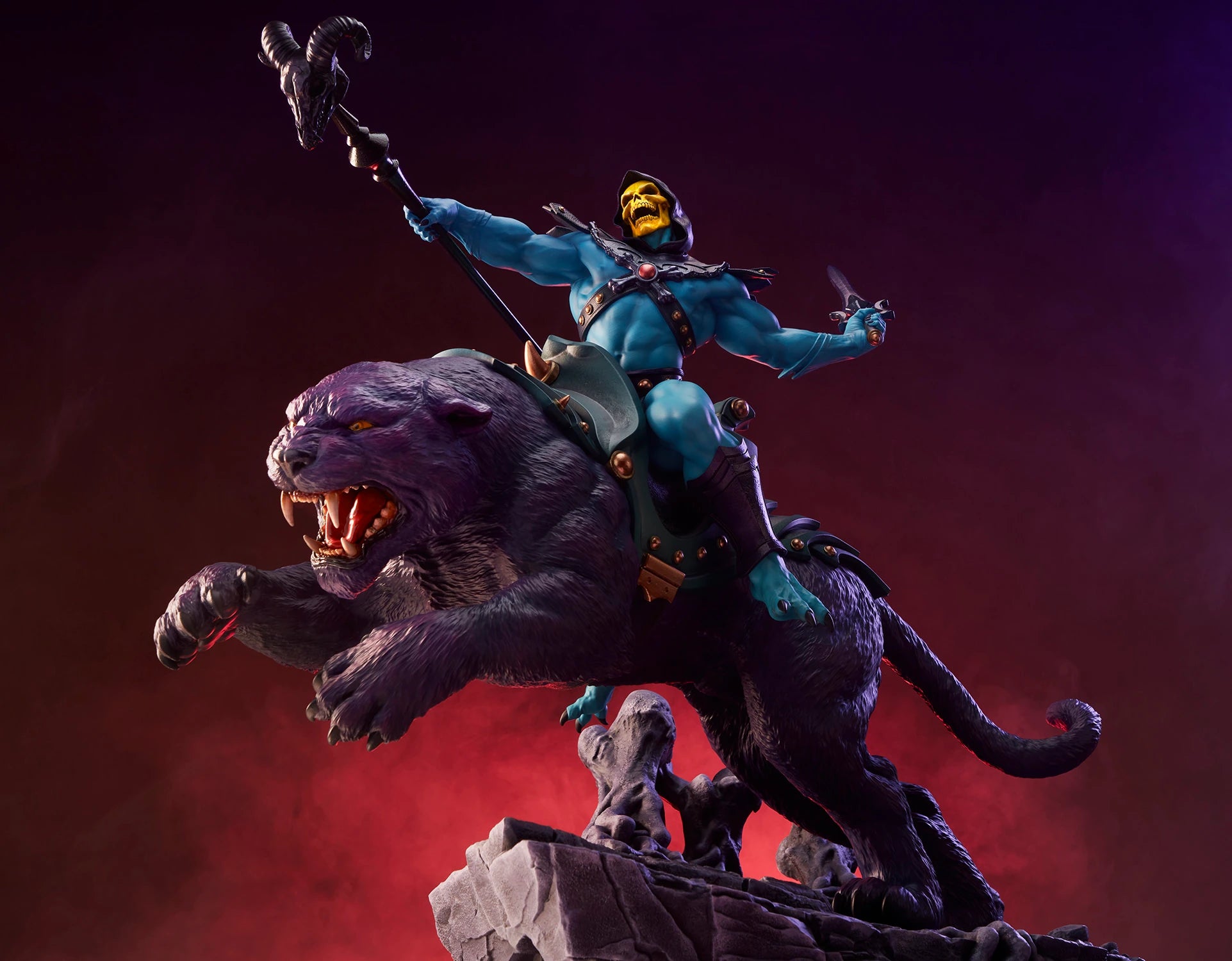 TWEETERHEAD SKELETOR AND PANTHOR CLASSIC 1/6 DELUXE MAQUETTE (PRE-ORDER) - Anotoys Collectibles