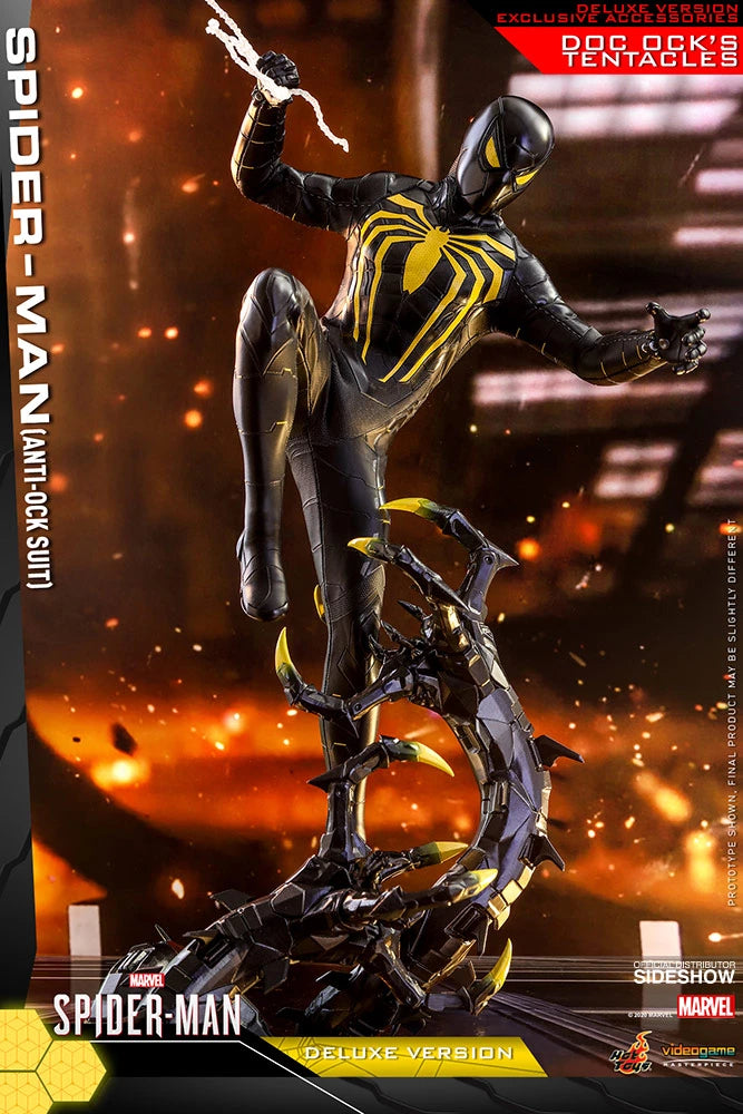 HOT TOYS MARVEL SPIDER-MAN SPIDER-MAN (ANTI-OCK SUIT) (DELUXE VERSION) 1/6 VGM45 - Anotoys Collectibles