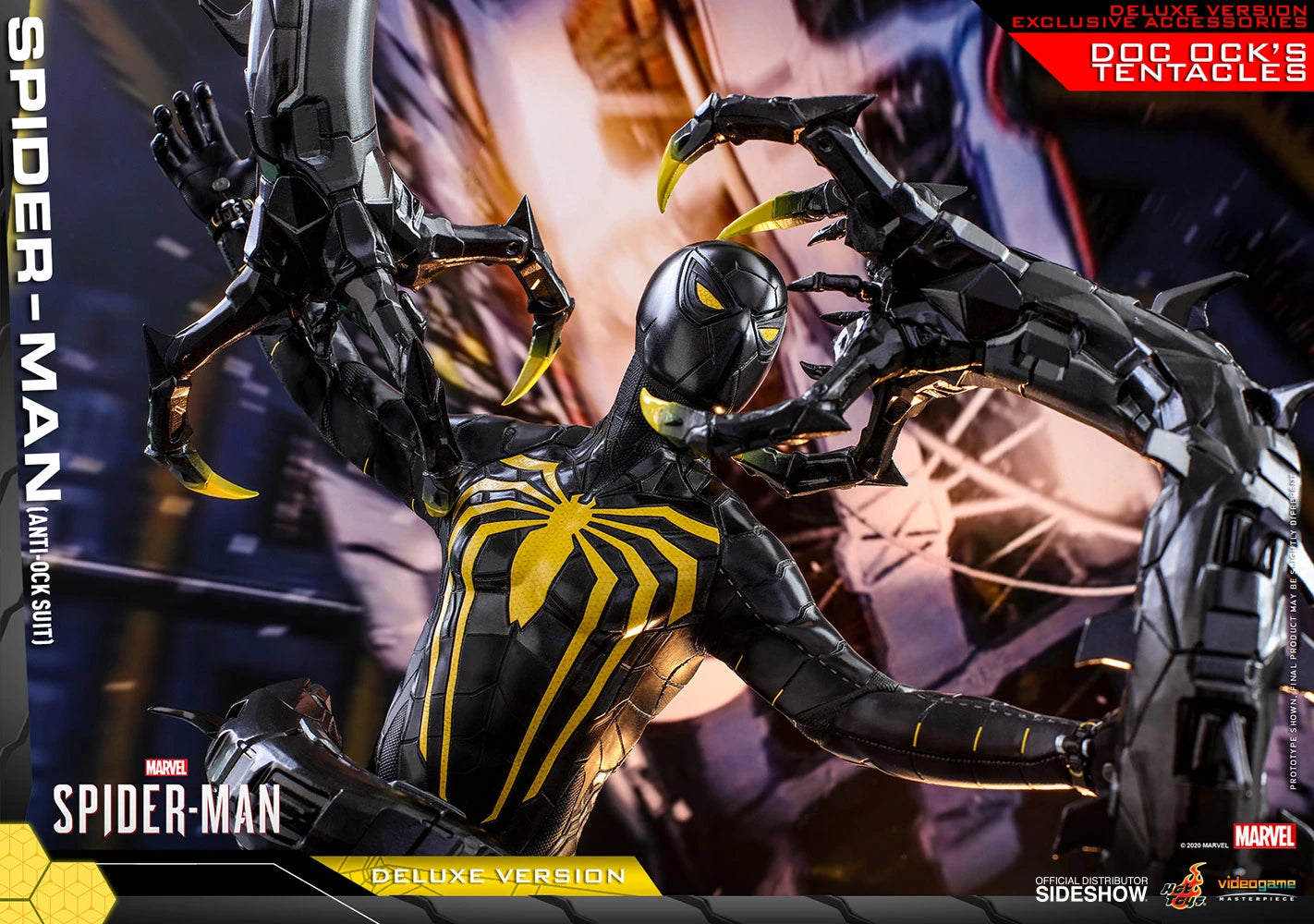 HOT TOYS MARVEL SPIDER-MAN SPIDER-MAN (ANTI-OCK SUIT) (DELUXE VERSION) 1/6 VGM45 - Anotoys Collectibles