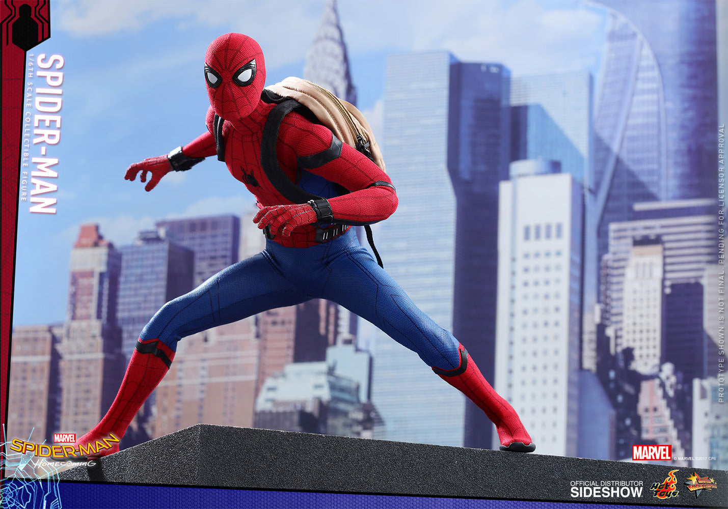 HOT TOYS SPIDERMAN: HOMECOMING - SPIDERMAN (REGULAR VERSION) - MMS425 - Anotoys Collectibles