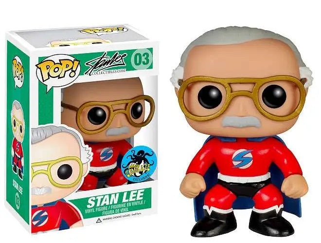 FUNKO POP! STAN LEE #03 COMIKAZE EXCLUSIVE VINYL FIGURE MARVEL - Anotoys Collectibles