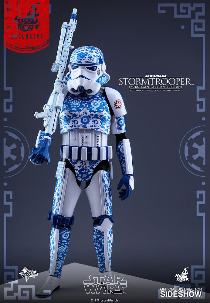 HOT TOYS STAR WARS STORMTROOPER PORCELAIN PATTERN VERSION 1/6 SCALE MMS401 - Anotoys Collectibles