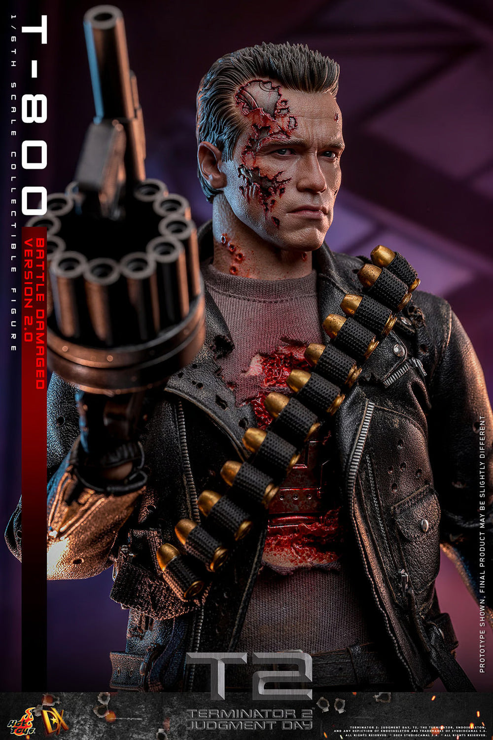 HOT TOYS TERMINATOR T-800 (BATTLE DAMAGED VERSION 2.0) 1:6 SCALE COLLECTIBLE FIGURE DX46  2130RMB