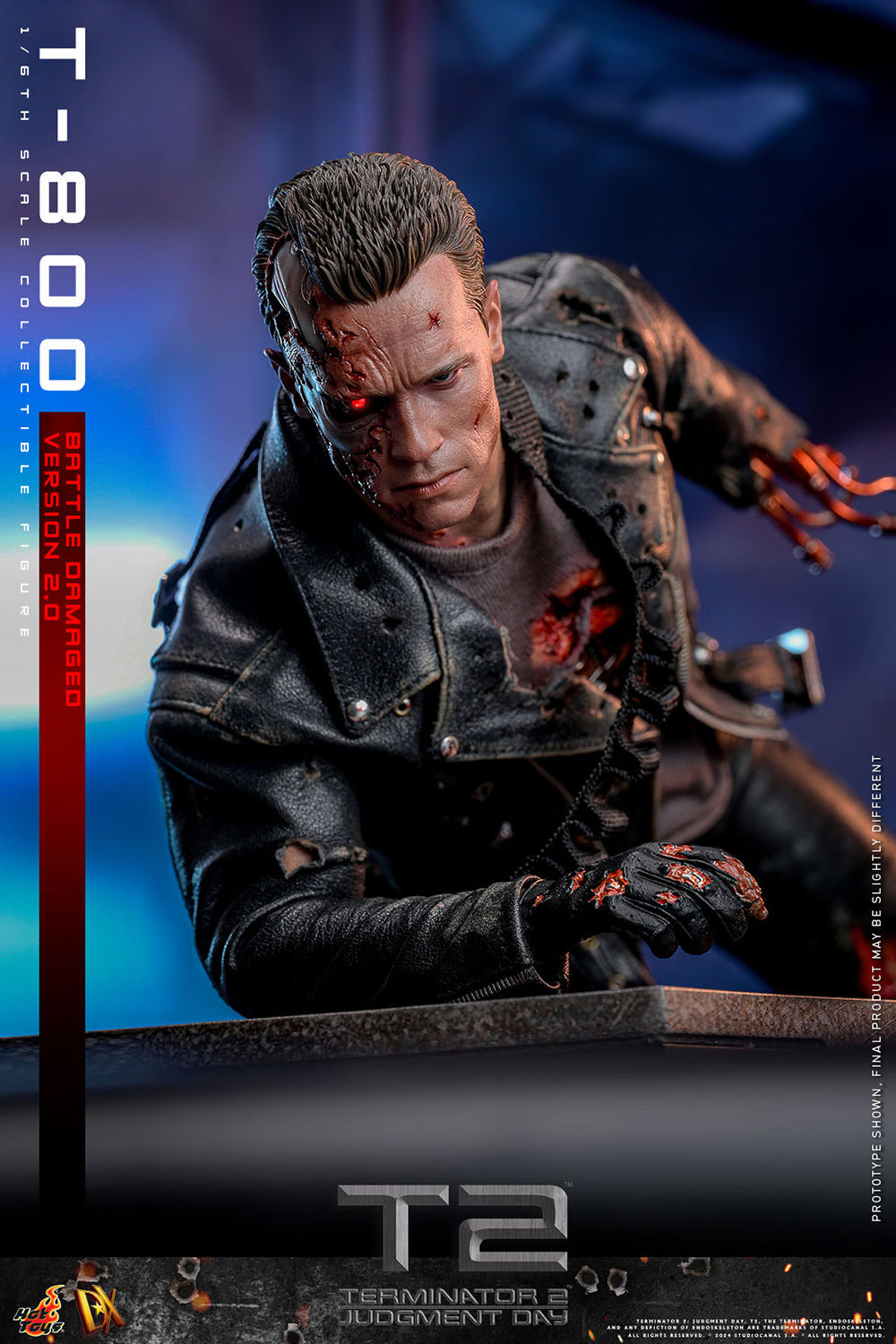 HOT TOYS TERMINATOR T-800 (BATTLE DAMAGED VERSION 2.0) 1:6 SCALE COLLECTIBLE FIGURE DX46  2130RMB