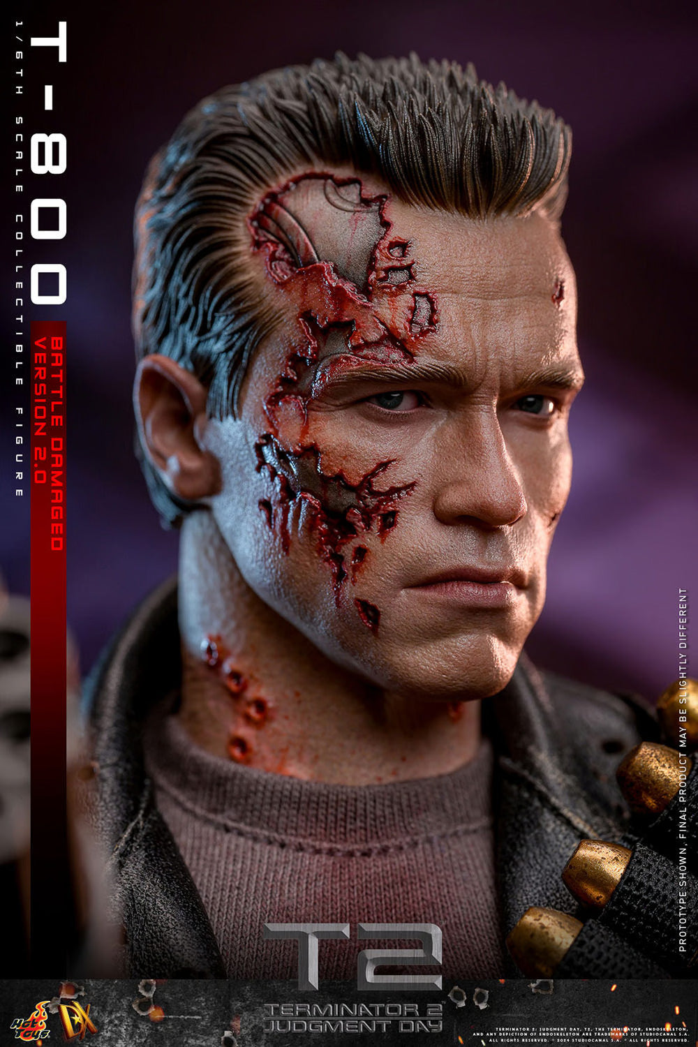 HOT TOYS TERMINATOR T-800 (BATTLE DAMAGED VERSION 2.0) 1:6 SCALE COLLECTIBLE FIGURE DX46  2130RMB