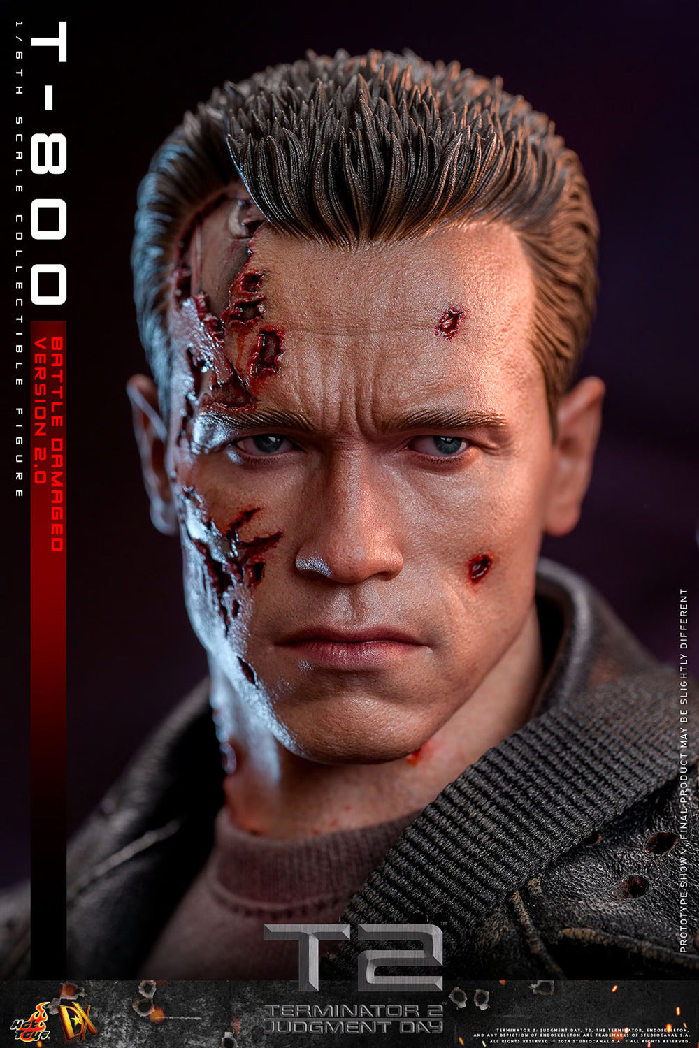 HOT TOYS TERMINATOR T-800 (BATTLE DAMAGED VERSION 2.0) 1:6 SCALE COLLECTIBLE FIGURE DX46  2130RMB