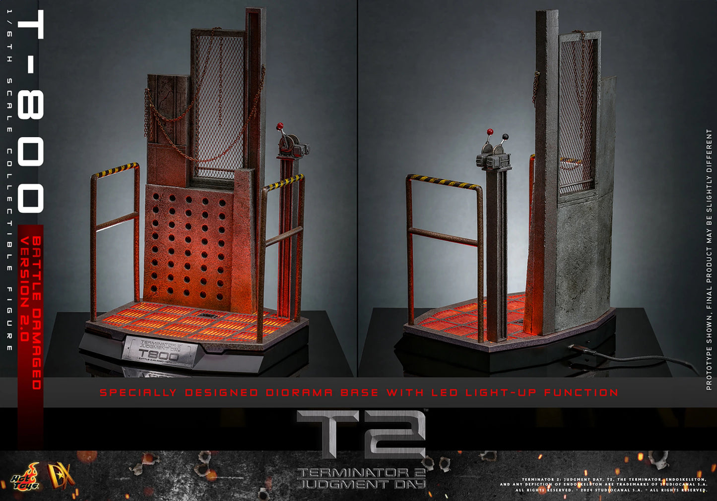 HOT TOYS TERMINATOR T-800 (BATTLE DAMAGED VERSION 2.0) 1:6 SCALE COLLECTIBLE FIGURE DX46  2130RMB