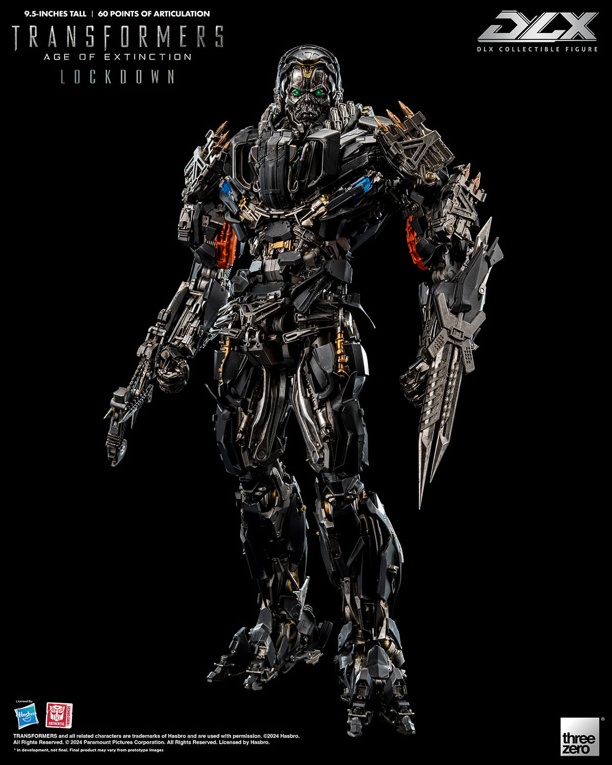 THREEZERO TRANSFORMERS: AGE OF EXTINCTION - DLX LOCKDOWN(PRE-ORDER) - Anotoys Collectibles