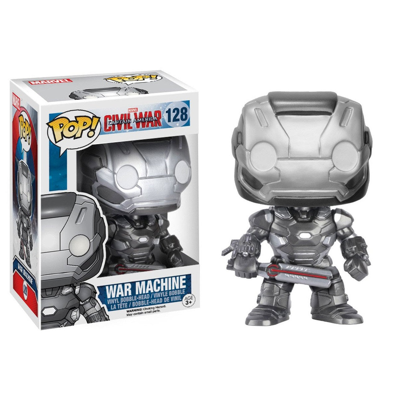 FUNKO POP! MARVEL CIVIL WAR WAR MACHINE VINYL FIGURE #128 - Anotoys Collectibles