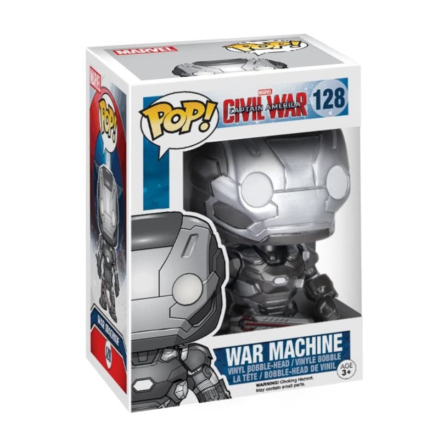 FUNKO POP! MARVEL CIVIL WAR WAR MACHINE VINYL FIGURE #128 - Anotoys Collectibles