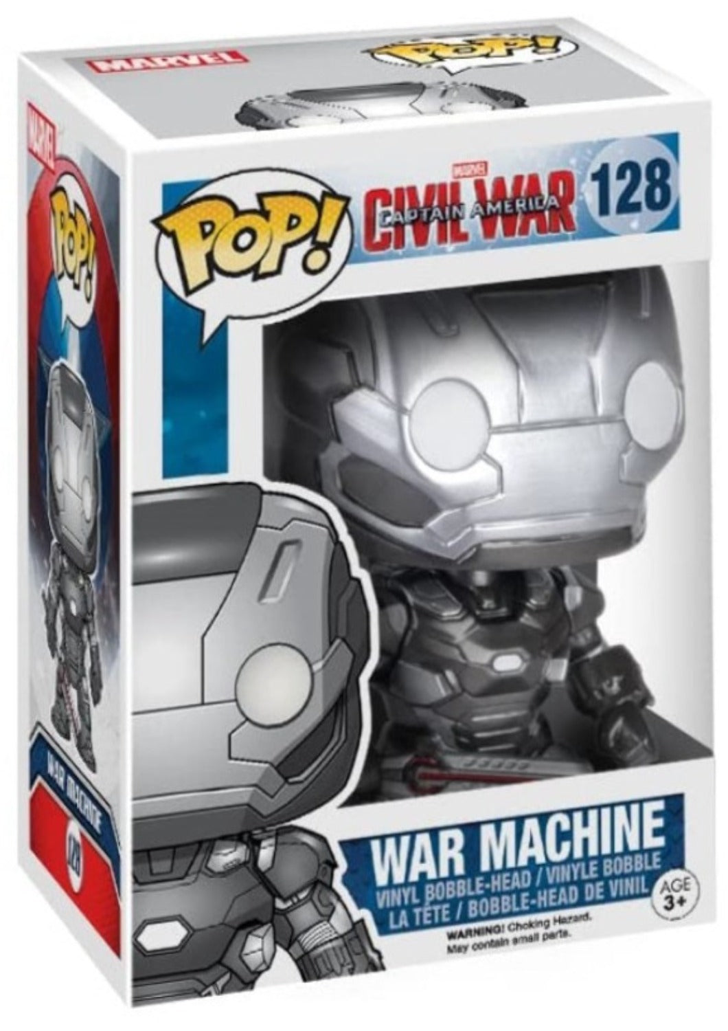 FUNKO POP! MARVEL CIVIL WAR WAR MACHINE VINYL FIGURE #128 - Anotoys Collectibles