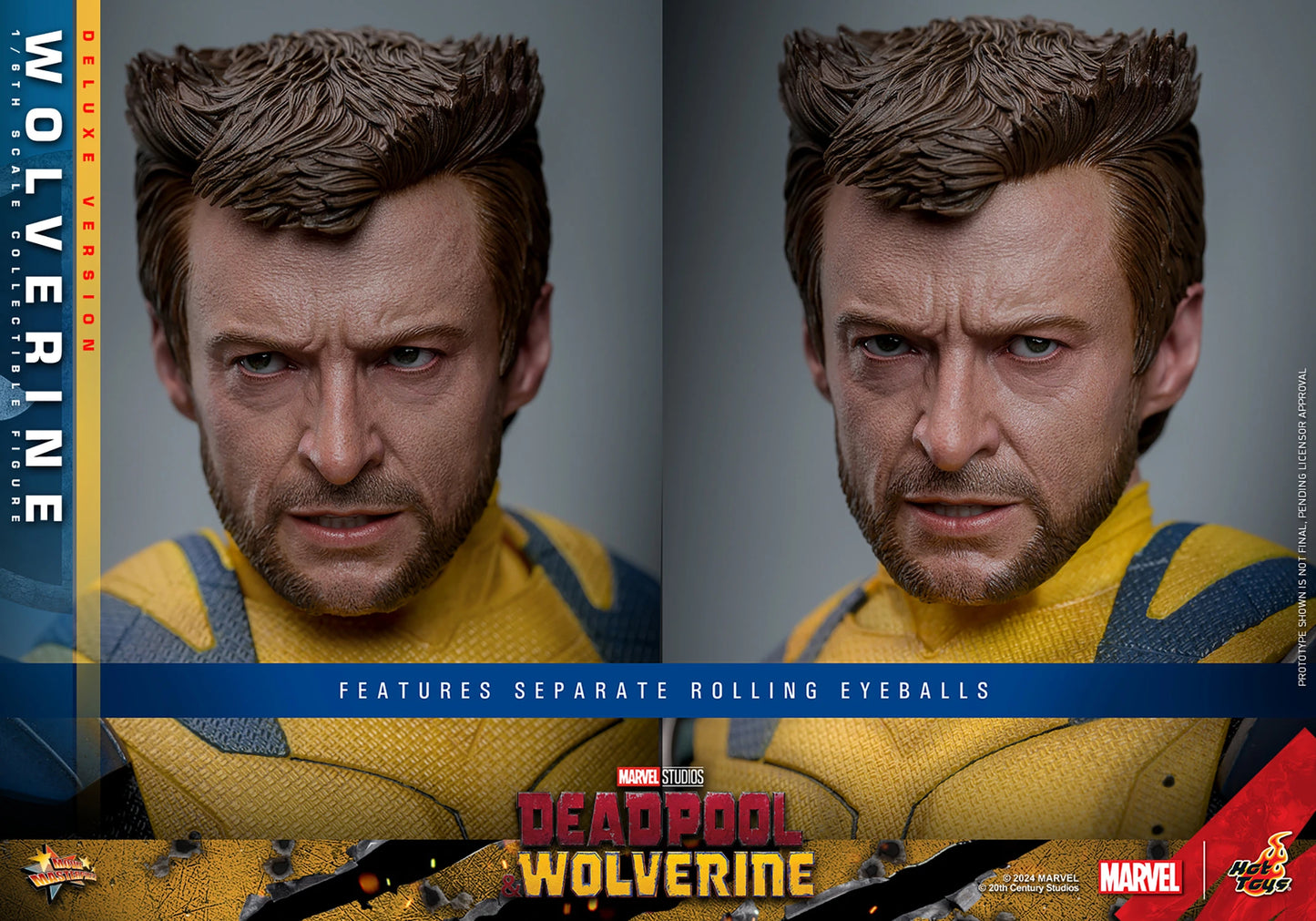 HOT TOYS MARVEL'S DEADPOOL & WOLVERINE - WOLVERINE 1/6 (DELUXE VERSION) MMS754 (PRE-ORDER)