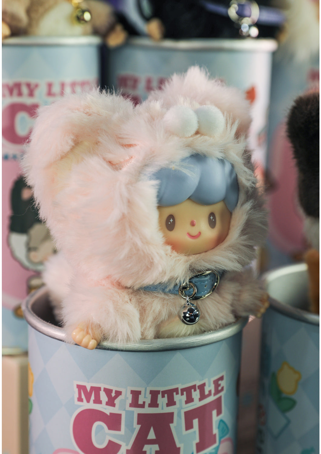 SWEET PINK TABBY - MY LITTLE CAT VINYL PLUSH DOLL(BAG CHARM)