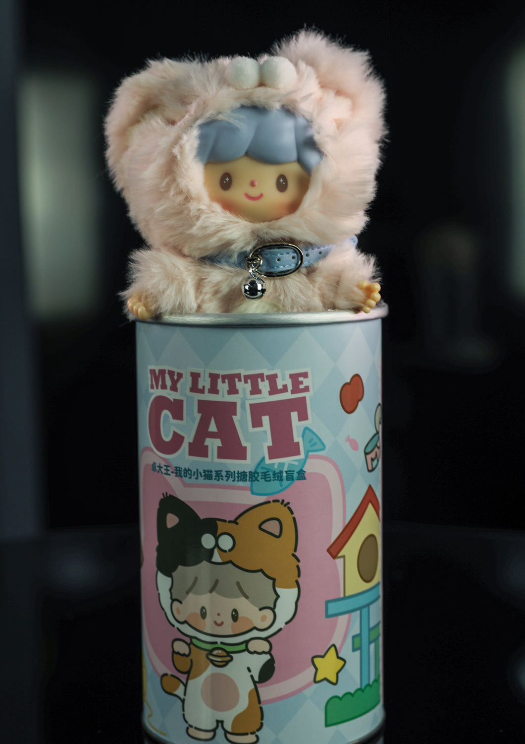 SWEET PINK TABBY - MY LITTLE CAT VINYL PLUSH DOLL(BAG CHARM)