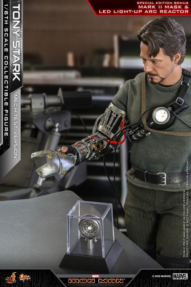 HOT TOYS MARVEL IRON MAN: TONY STARK (MECH TEST VERSION) - Anotoys Collectibles