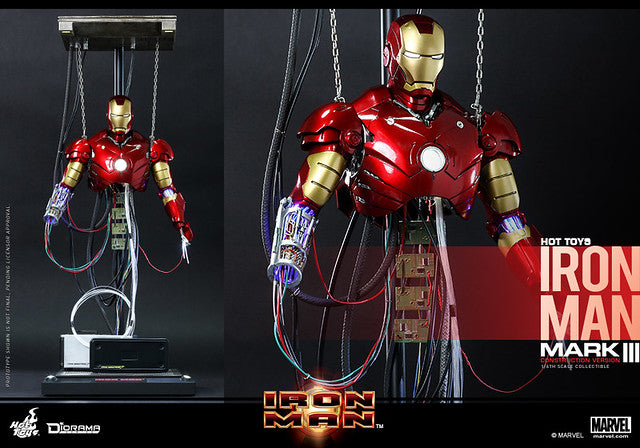 HOT TOYS MARVEL IRON MAN: IRON MAN MARK III (CONSTRUCTION VERSION) - DS003 - Anotoys Collectibles