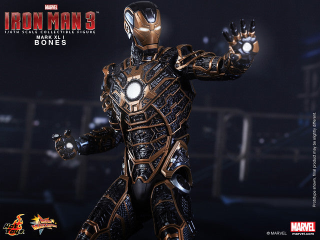 HOT TOYS MARVEL IRON MAN 3 : IRON MAN BONES MARK XLI - MARK 41 1/6 - MMS251 - Anotoys Collectibles